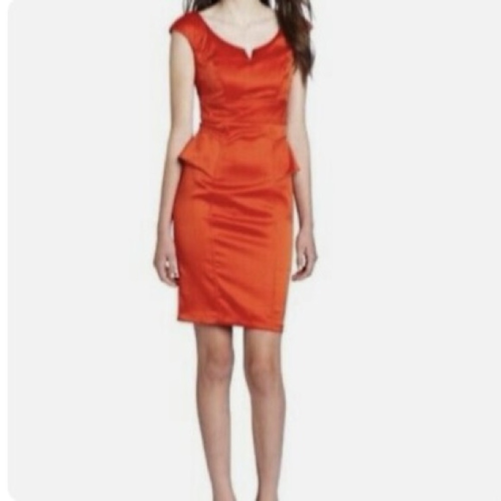 XOXO Vibrant Orange Midi Dress